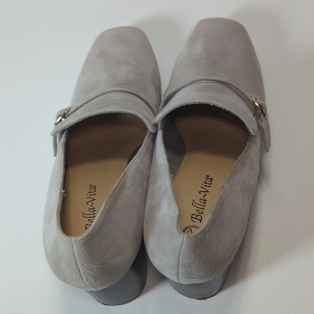 Bella Vita Women's Ashton Square Toe Block Heel Pumps Size 12W